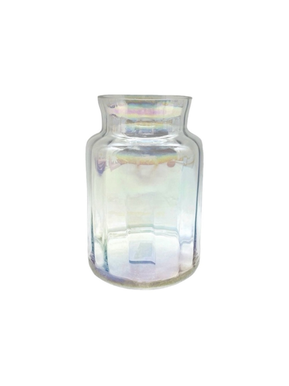 Mainstays Shimmery Iridescent Glass Vase Container